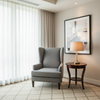 Triangle Reef - Graphite Upholstered Chair | Architectural Fabrics