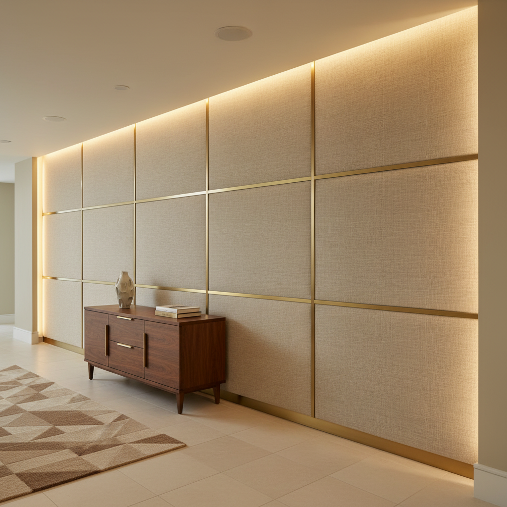 Rattan Bay - Hemp Upholstered Wall Panel | Architectural Fabrics