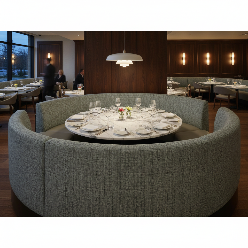 Steeple Reef - China Upholstered Banquette | Architectural Fabrics