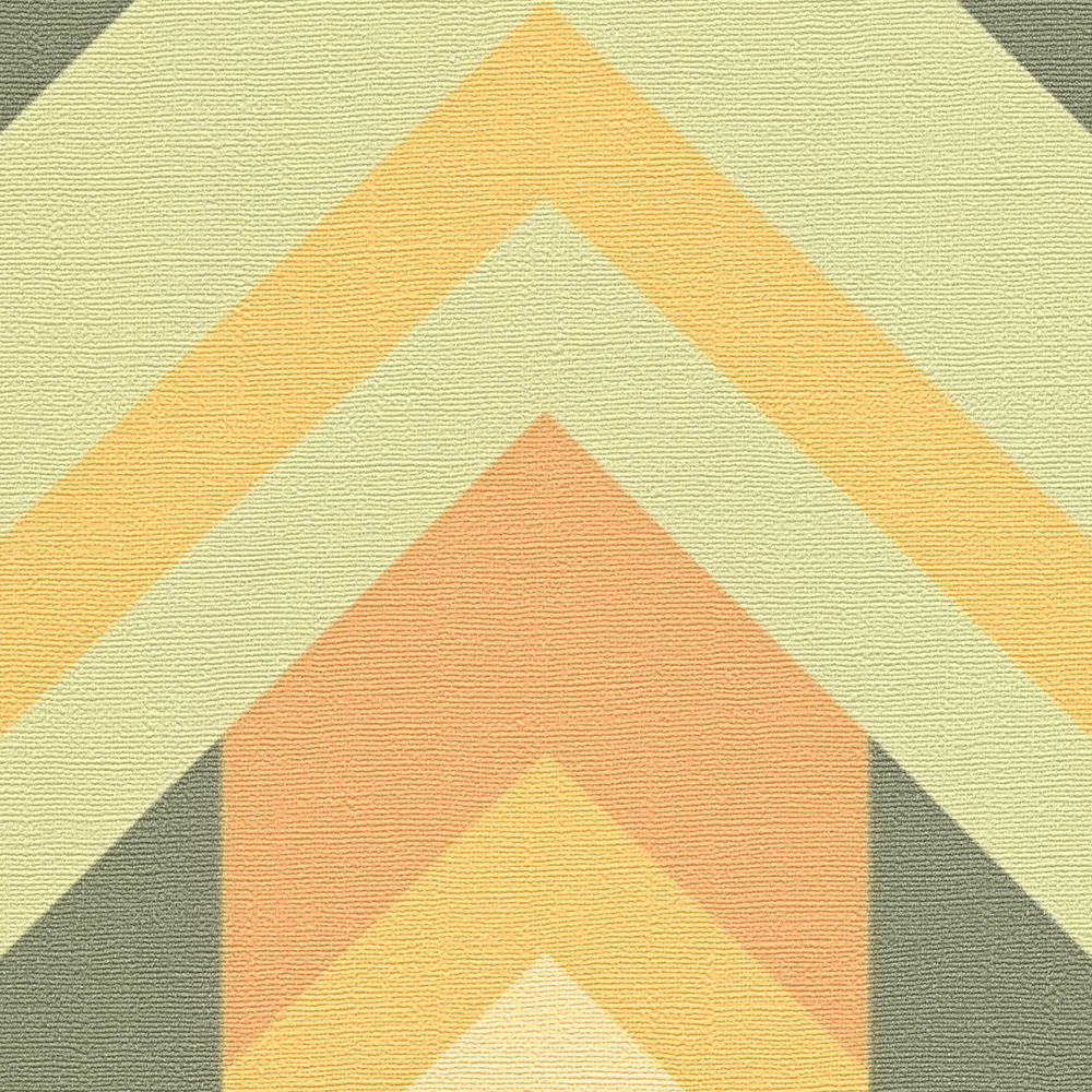 Retro Chic Light Green Wallcovering | AS Creation
