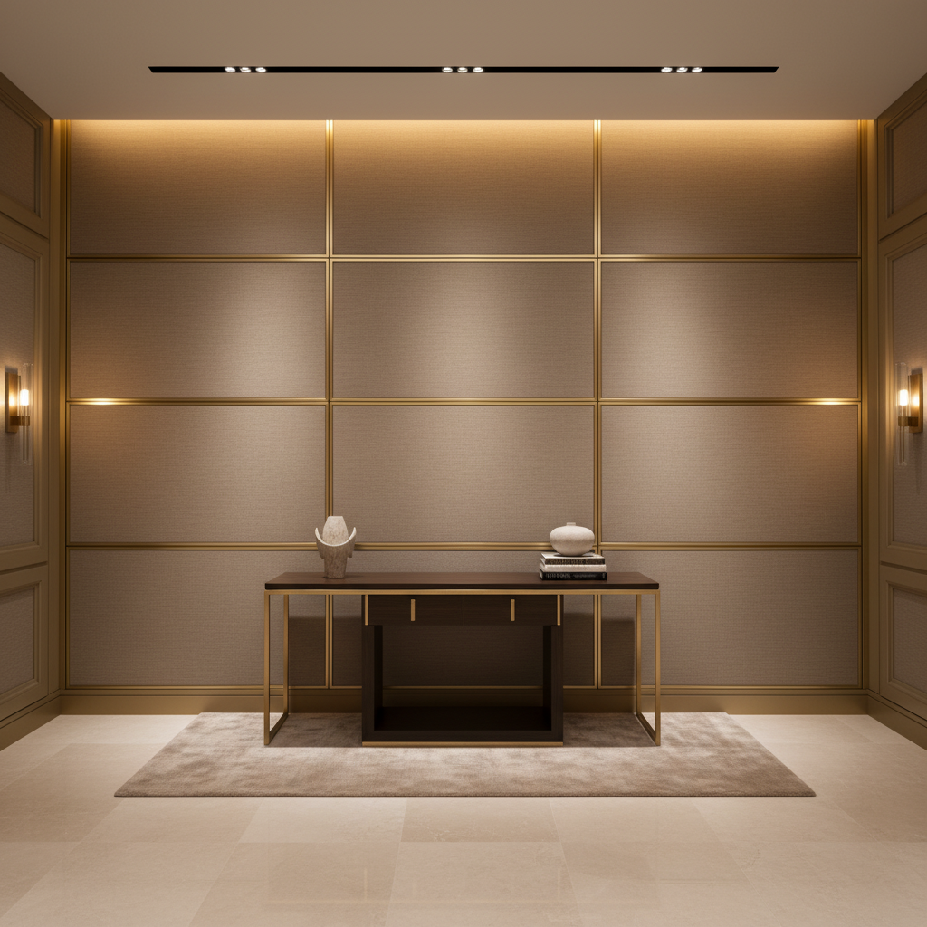 Peter Island - Bark Upholstered Wall Panel | Architectural Fabrics