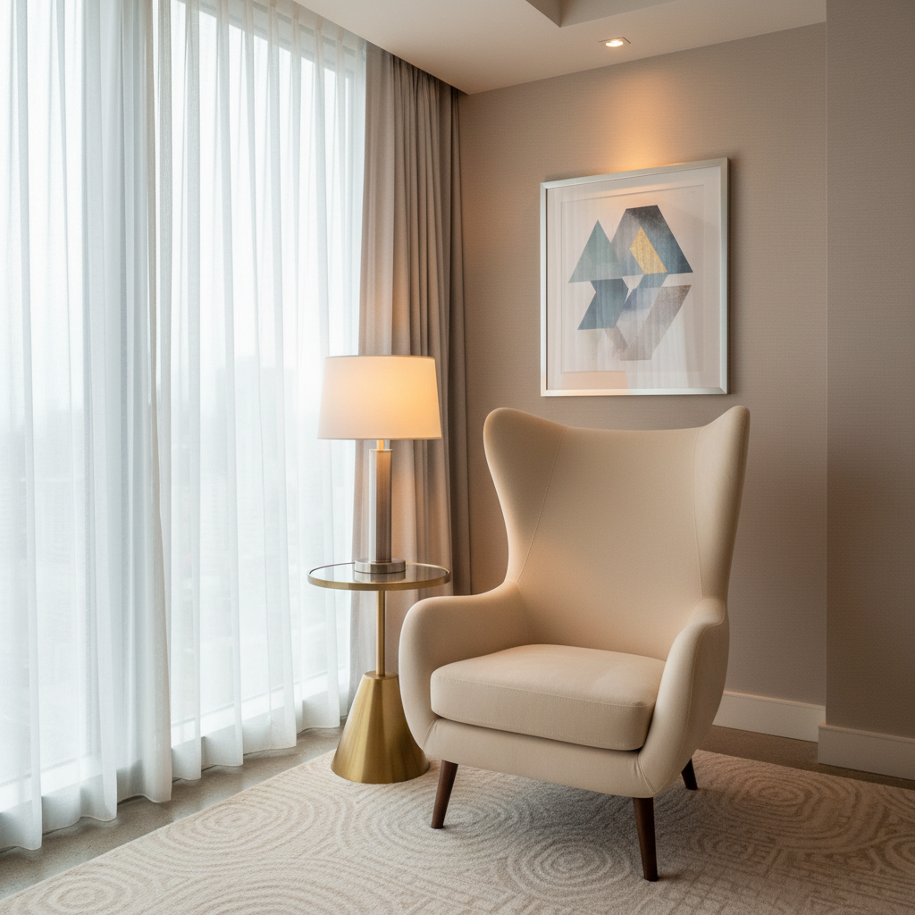 Ultrasuede  Chamois Cream Upholstered Chair | Ultrasuede Upholstery