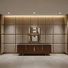 Algiers - Limestone Performance Vinyl Upholstered Wall Panel | Architectural Fabrics