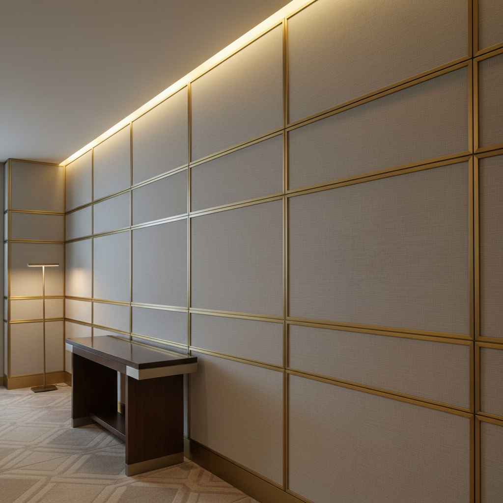 Turneffe - Dove Upholstered Wall Panel | Architectural Fabrics