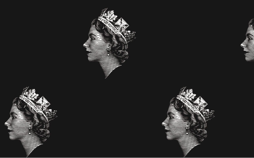 Hail to the Queen - Grey and Black Wallcovering | DW Bespoke Studios