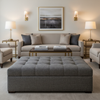 Rattan Bay - Wolf Upholstered Ottoman | Architectural Fabrics