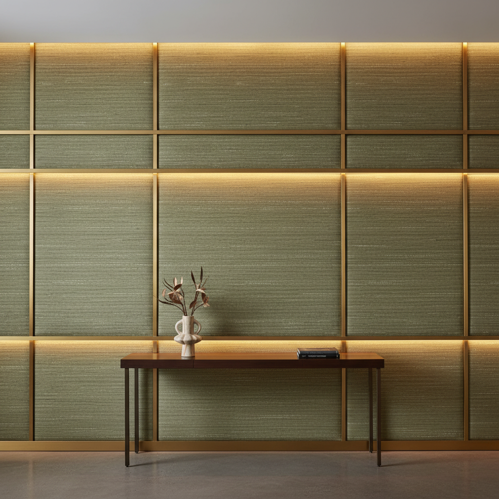Tumble Reef - Garden Upholstered Wall Panel | Architectural Fabrics
