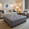 Port Royal - Neptune Upholstered Ottoman | Architectural Fabrics