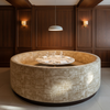 Turf Bay - Oat Upholstered Banquette | Architectural Fabrics