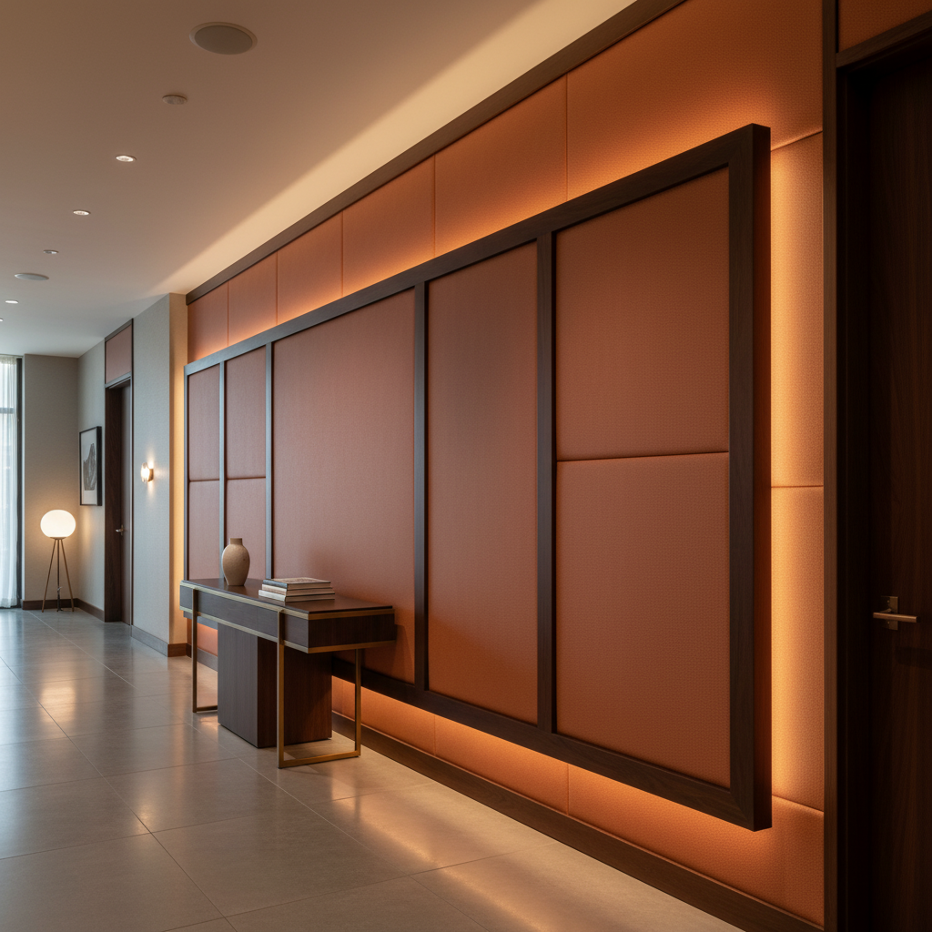 Maya Riviera - Acorn Upholstered Wall Panel | Architectural Fabrics