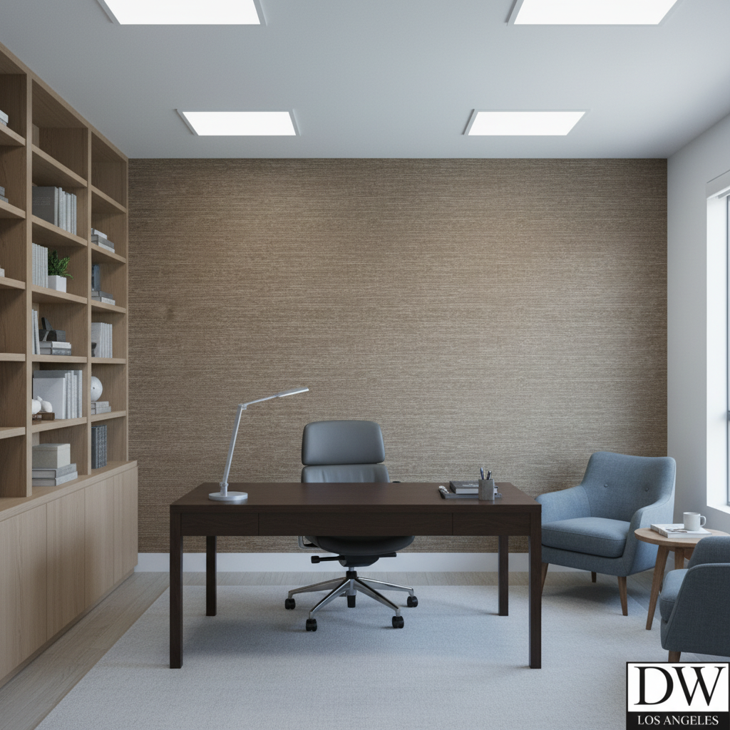Marseilles Vinyl | Hollywood Wallcoverings - Corporate Office commercial room setting