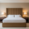 Subtle Woven Texture Toffee Brown Upholstered Headboard | Architectural Fabrics