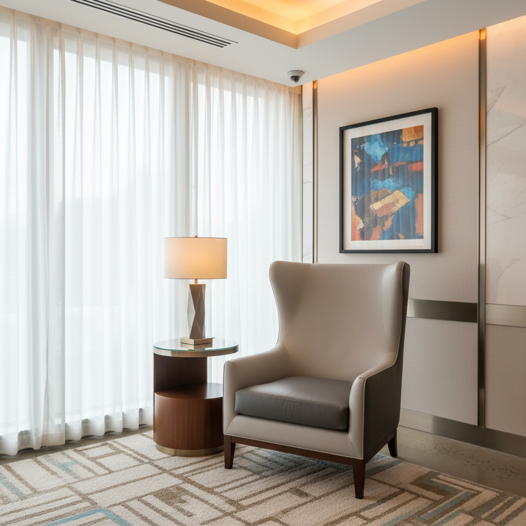 Marshall Blanco Upholstered Chair | Architectural Fabrics