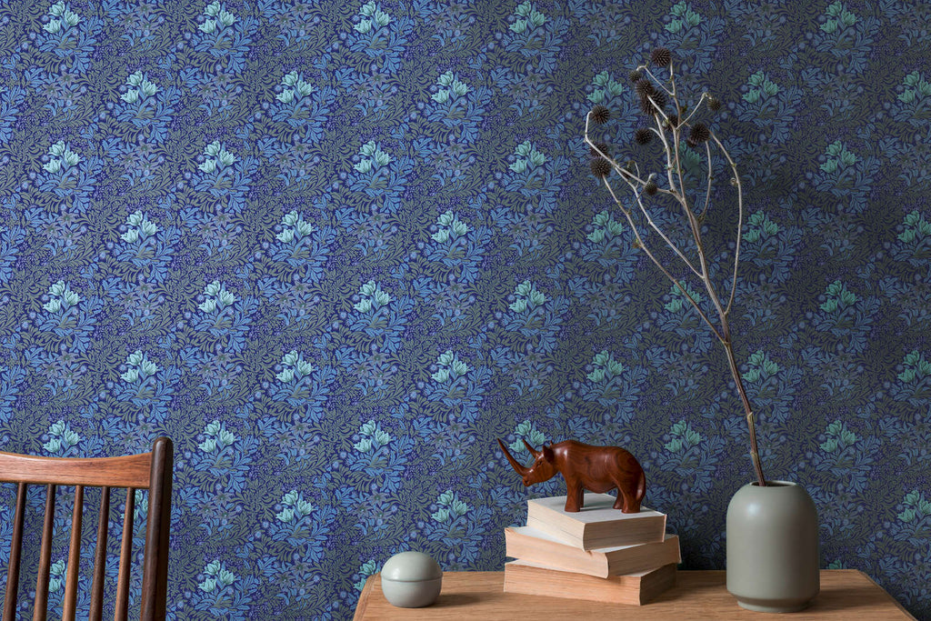 Art of Eden Blue Wallcovering | AS Creation