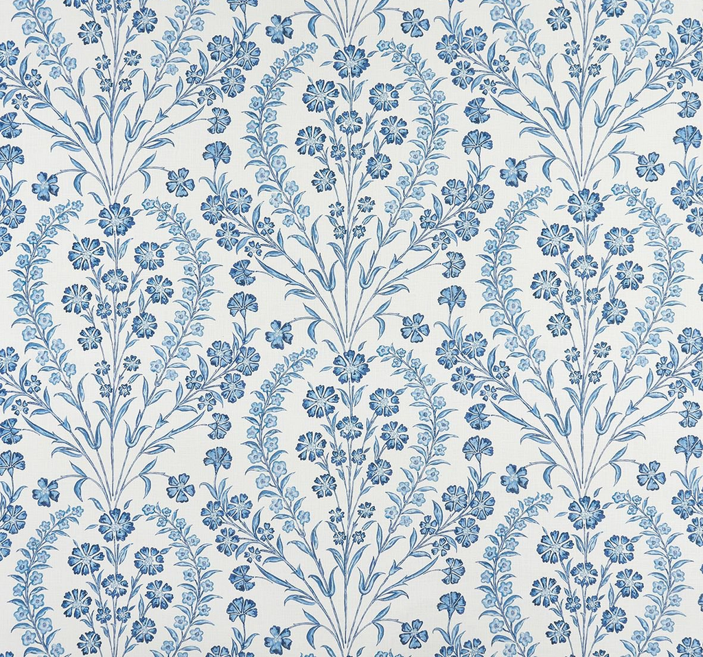 DWCY-900290 Nina Campbell Fabric Azure designer-wallcoverings-los-angeles