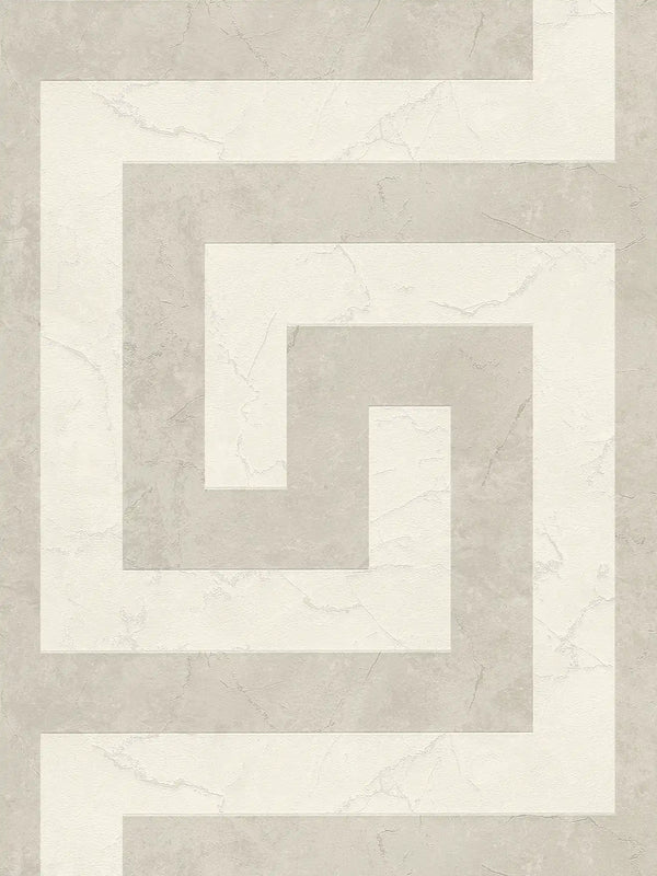 Greek Grey Cream Wallcovering | Versace