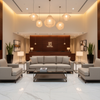 Subtle Pebble Grain Soft Taupe Upholstered Sofa | Architectural Fabrics