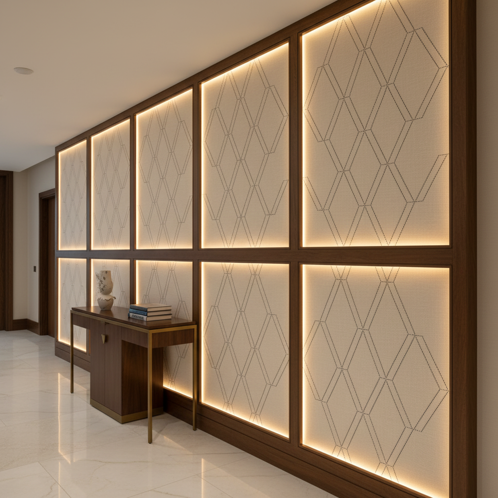 Stone Haven - Cloud Upholstered Wall Panel | Architectural Fabrics