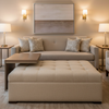 Vivace Reef - Canvas Upholstered Ottoman | Architectural Fabrics