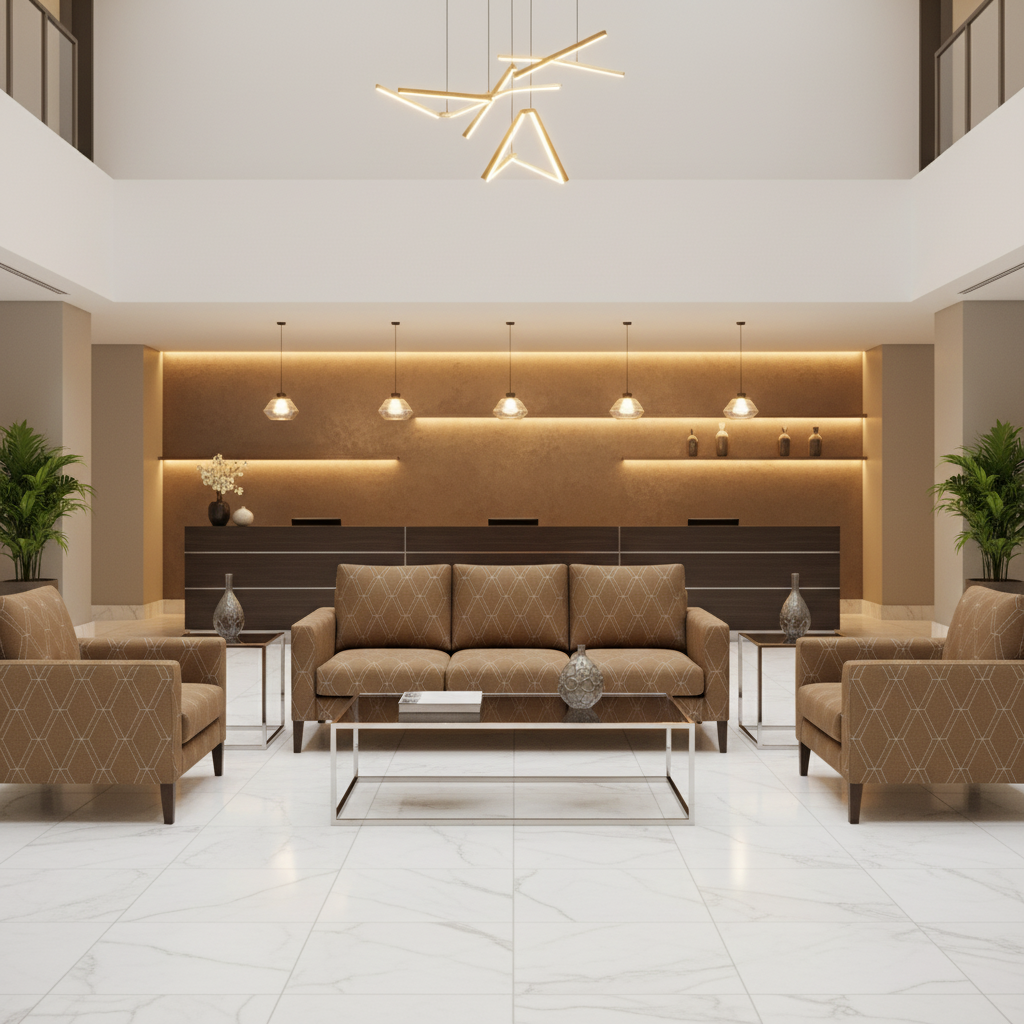 Stone Haven - Tobacco Upholstered Sofa | Architectural Fabrics