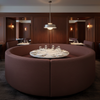 Storm Bay - Bordeaux Upholstered Banquette | Architectural Fabrics