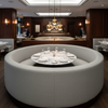 Aarden - Misty Stone Silicone Hybrid Upholstered Banquette | Architectural Fabrics