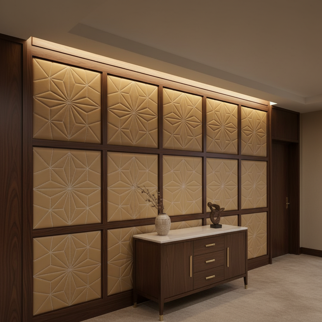 Axis - Axis Etched Polyurethane Upholstered Wall Panel | Architectural Fabrics