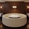 Pinnacle Rock - Frost Upholstered Banquette | Architectural Fabrics