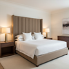 Aire Pebbled - Earthen Taupe Breathable Polyurethane Upholstered Headboard | Architectural Fabrics