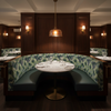 Trellis Bay - Pistachio Upholstered Banquette | Architectural Fabrics