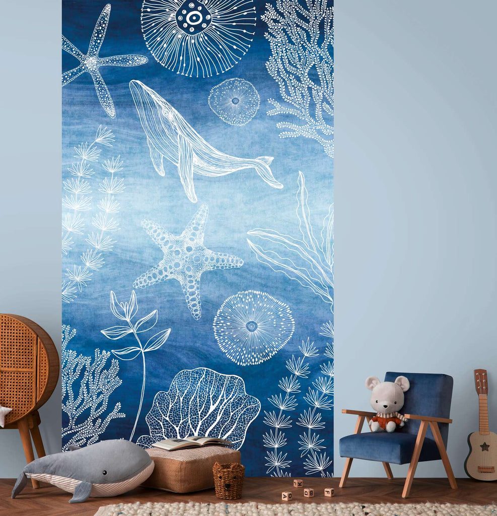 A.s. Creation Design Panel Lilly Luis Blue Wallcovering | AS Creation