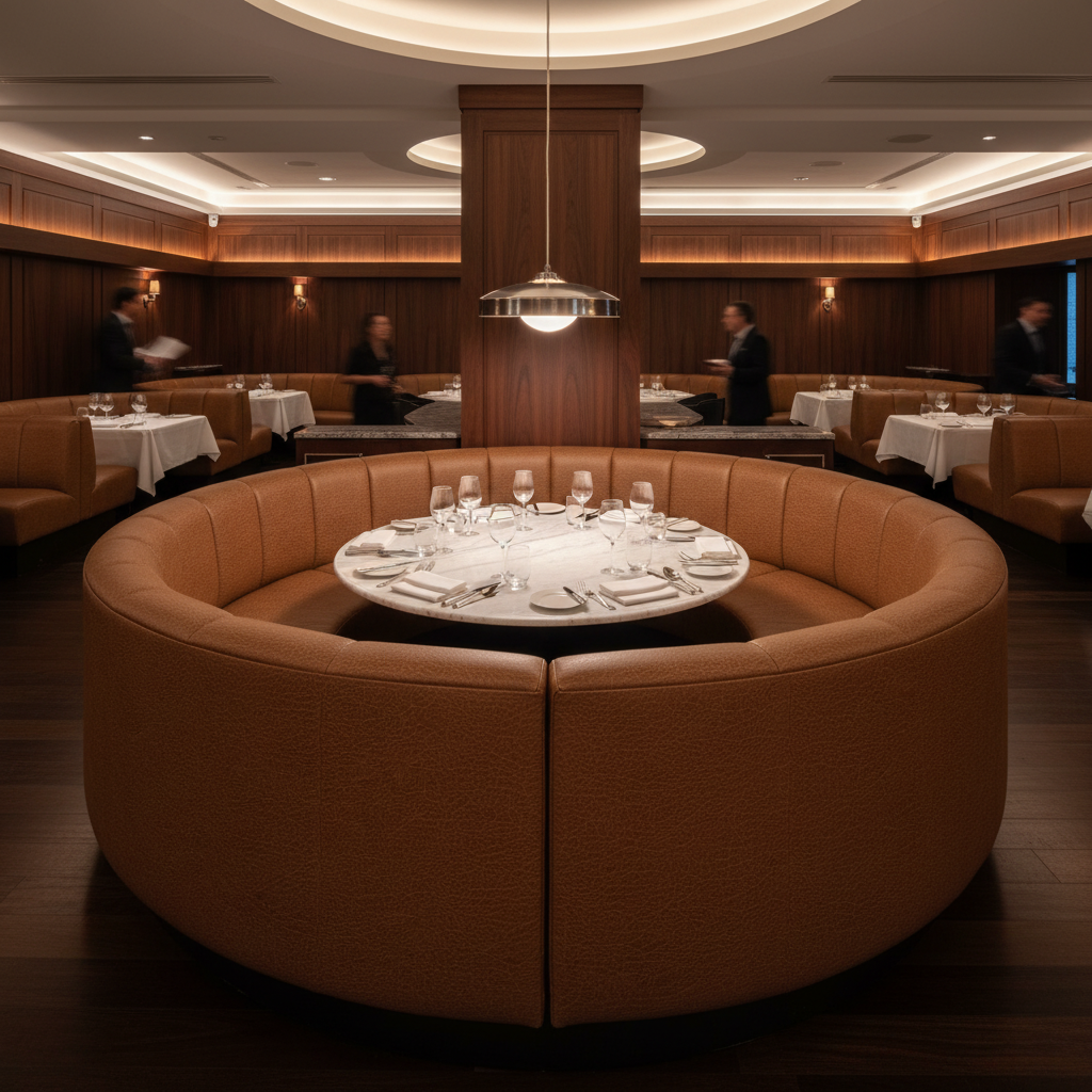 Trunk Bay - Arabica Upholstered Banquette | Architectural Fabrics