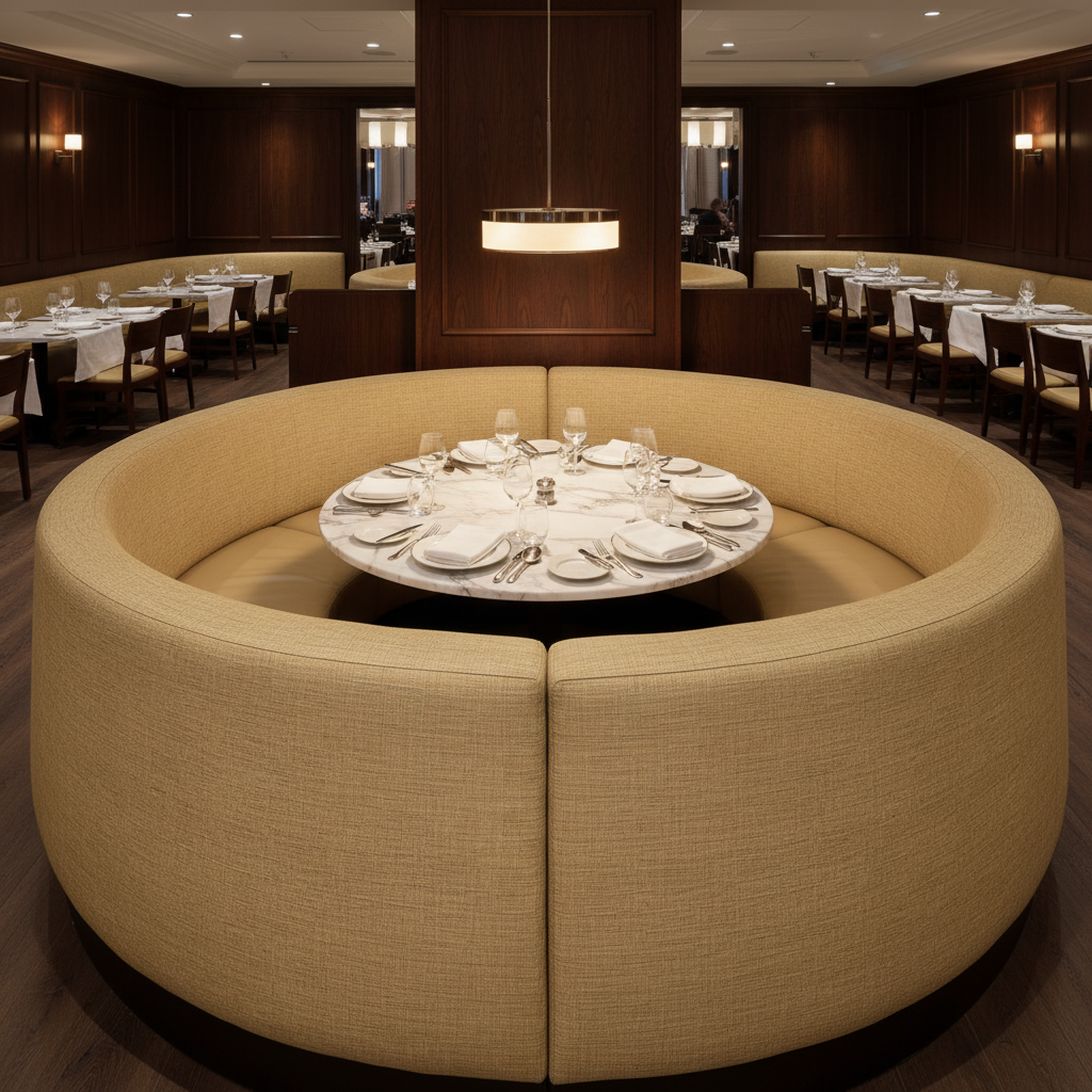 Tortola - Dew Upholstered Banquette | Architectural Fabrics