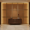 Norman Island - Caramel Upholstered Wall Panel | Architectural Fabrics
