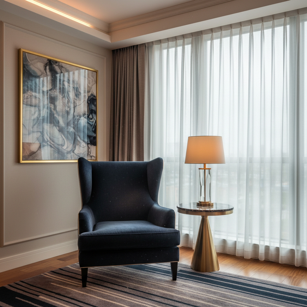 Pearisburg Navy Upholstered Chair | Architectural Fabrics