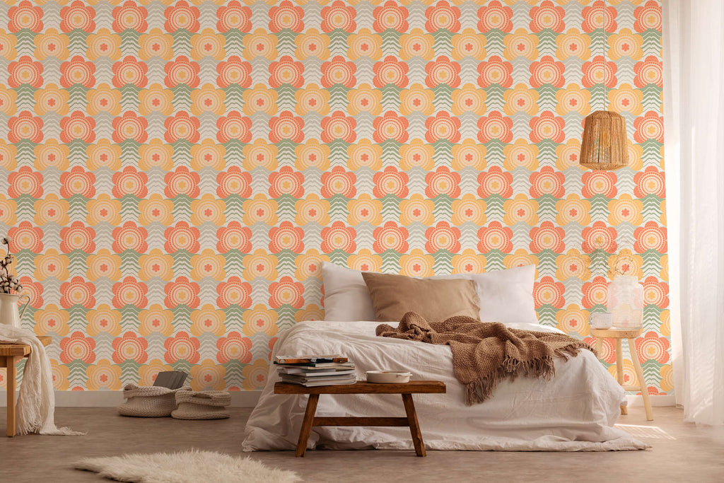 Retro Chic Beige Wallcovering | AS Creation