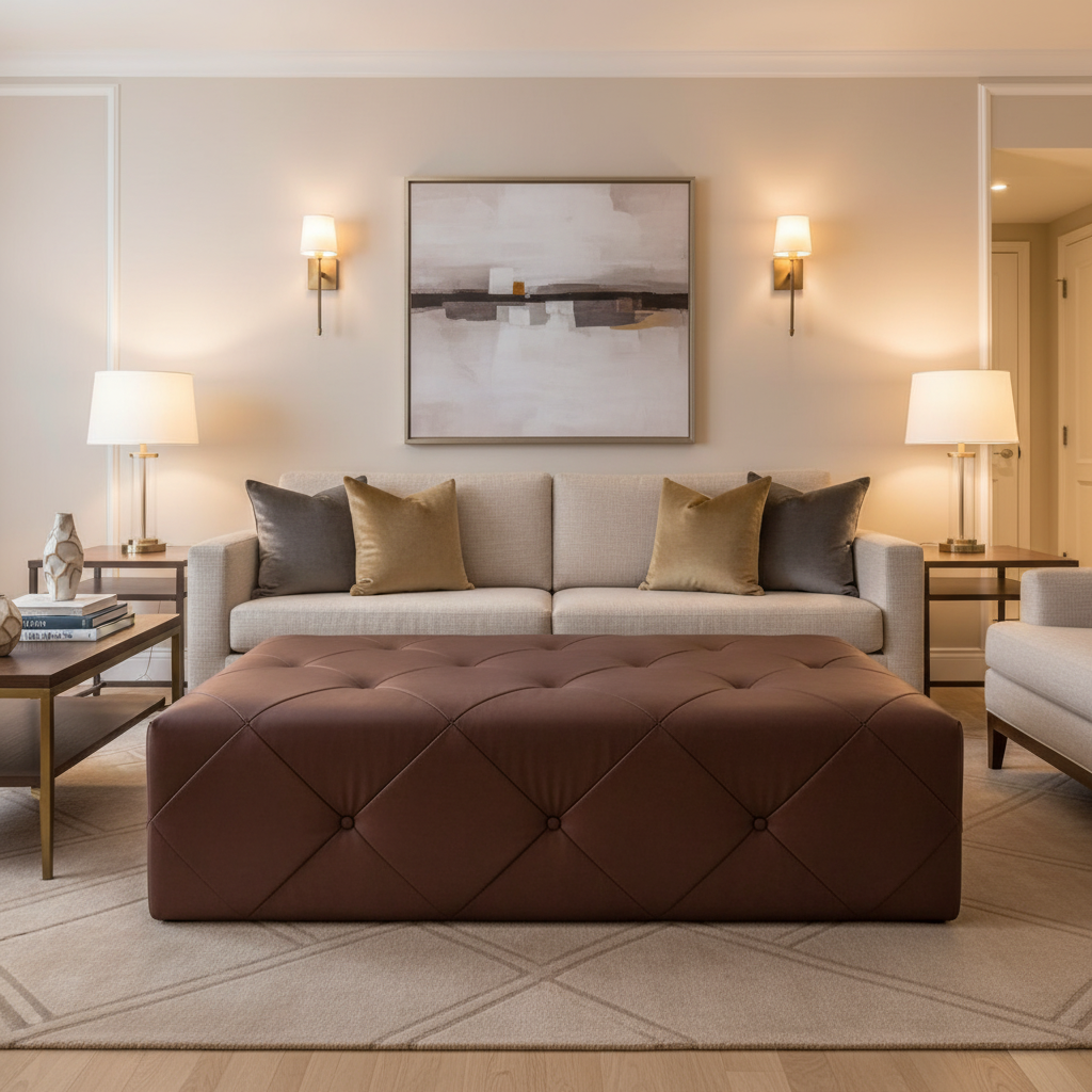 Port Royal - Serrano Upholstered Ottoman | Architectural Fabrics