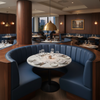 Runaway Bay - Blueberry Upholstered Banquette | Architectural Fabrics