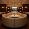 Vivace Reef - Moonbeam Upholstered Banquette | Architectural Fabrics