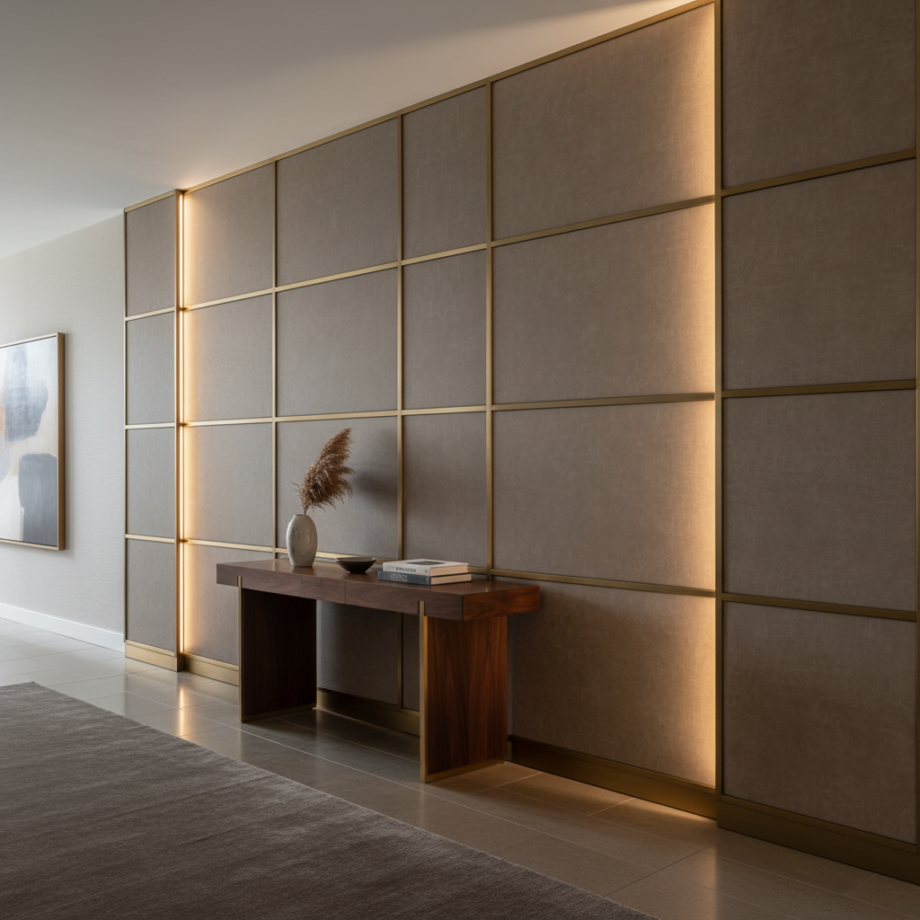 Red Hook - Ermine Upholstered Wall Panel | Architectural Fabrics