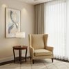 Smooth Pebble Grain Pale Sand Upholstered Chair | Architectural Fabrics