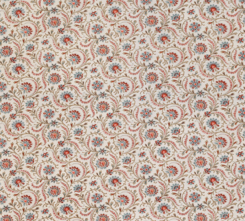 DWCY-900251 Nina Campbell Fabric Ecru designer-wallcoverings-los-angeles