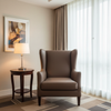 Aarden - Umber Earth Silicone Hybrid Upholstered Chair | Architectural Fabrics