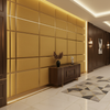Brushed Linen Weave Goldenrod Yellow Upholstered Wall Panel | Architectural Fabrics