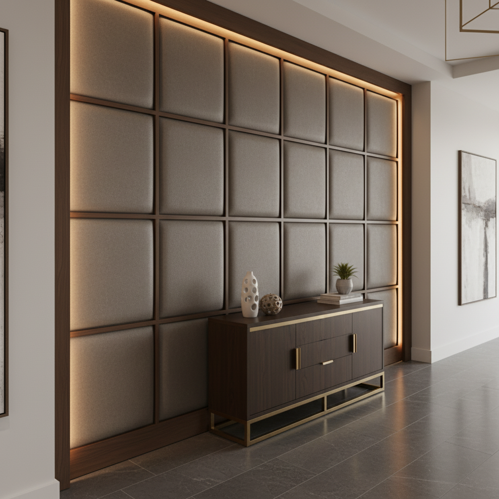Kralendijk - Slate Upholstered Wall Panel | Architectural Fabrics