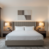 Aspect - Stone Linen Performance Polyurethane Upholstered Headboard | Architectural Fabrics