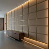 Aarden - Earthen Taupe Silicone Hybrid Upholstered Wall Panel | Architectural Fabrics