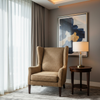 Rattan Bay - Coffee Upholstered Chair | Architectural Fabrics