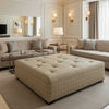 West End - Fleece Upholstered Ottoman | Architectural Fabrics