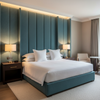 Analog - Teal Mist Etched Polyurethane Upholstered Headboard | Architectural Fabrics